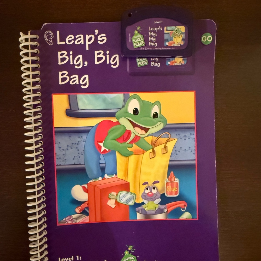 Used, Leap Frog Level 1 Leap’s Big, Big Bag Book & Game. Not Tested